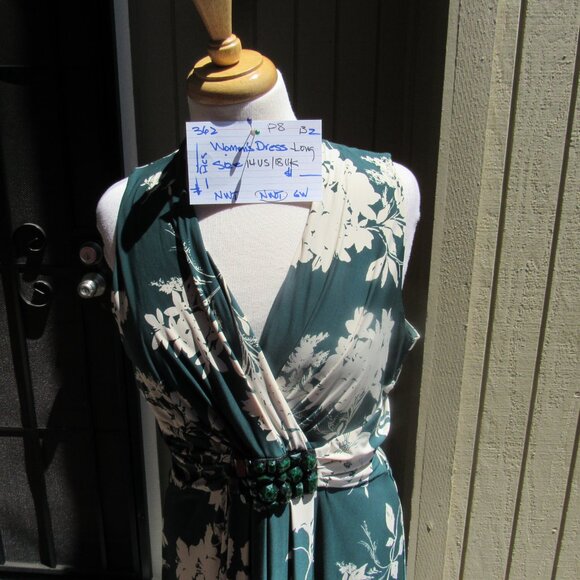 #362  NEW WOMEN'S LONG SUMMER DRESS BY PHASE EIGHT  (SIZE 14U / 18UK) - Picture 2 of 3